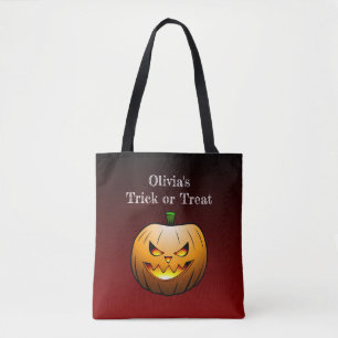 Halloween Pumpkin Face Trick oder Treat Tasche
