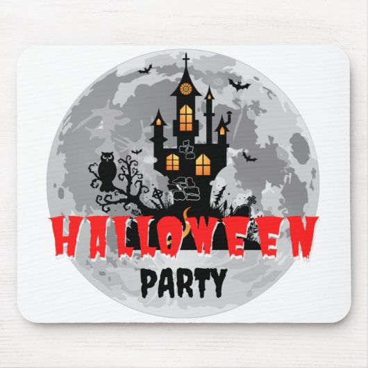 Halloween Pumpkin Face | Trick oder Treatstil Mousepad (Vorne)