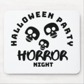 Halloween Pumpkin Face | Trick oder Treatstil Mousepad (Vorne)