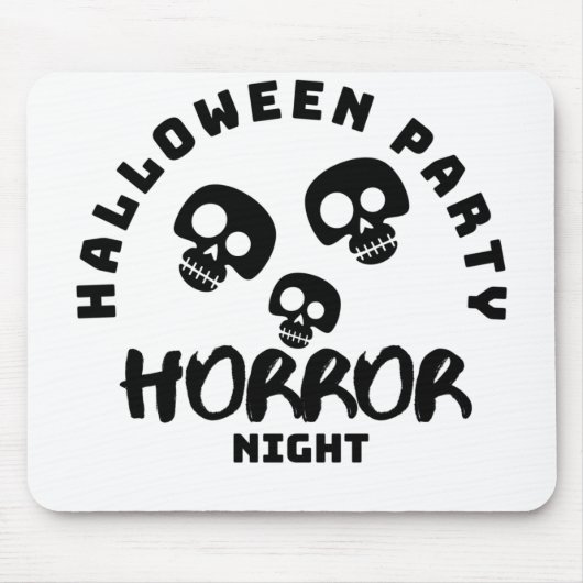 Halloween Pumpkin Face | Trick oder Treatstil Mousepad (Vorne)
