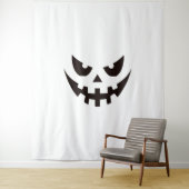 Halloween Pumpkin Face Wandteppich (Beispiel)