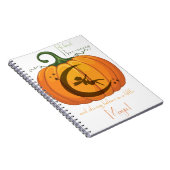 Halloween Pumpkin Fairy Design Notizblock (Rechte Seite)