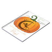 Halloween Pumpkin Fairy Design Notizblock (Linke Seite)