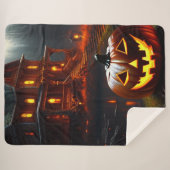Halloween/Pumpkin/Fall Sherpadecke (Vorderseite (Horizontal))