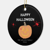 Halloween Pumpkin Family & Year Keramik Ornament (Links)