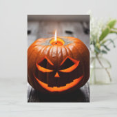 Halloween Pumpkin Feiertagskarte (Stehend Vorderseite)