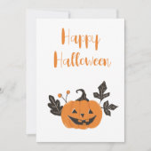 Halloween Pumpkin Feiertagskarte (Vorderseite)