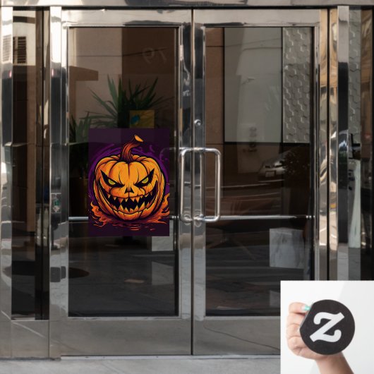 Halloween Pumpkin-Fensterklammer Fensteraufkleber (Büro Tür)