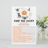 Halloween Pumpkin Find The Guest Baby Shower Game Briefpapier (Stehend Vorderseite)