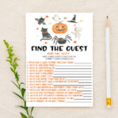 Halloween Pumpkin Find The Guest Baby Shower Game Briefpapier