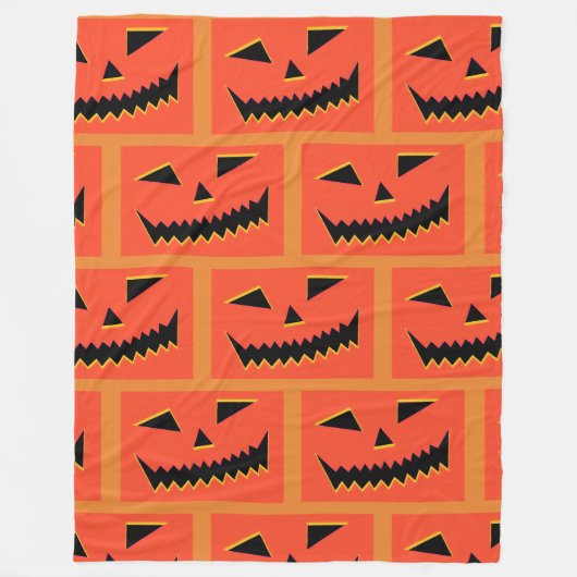 Halloween Pumpkin Fleecedecke (Vorderseite)
