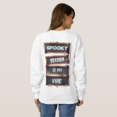 Halloween Pumpkin Funny Custom Halloween Sweatshirt (Schwarz voll)