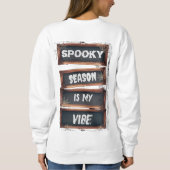 Halloween Pumpkin Funny Custom Halloween Sweatshirt (Rückseite)