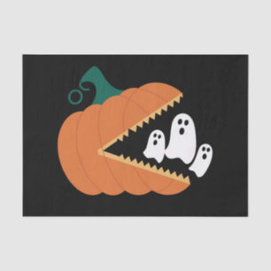 Halloween Pumpkin Funny Ghosts Boys Kids Seidenpapier