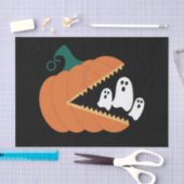 Halloween Pumpkin Funny Ghosts Boys Kids Seidenpapier (Handwerk)