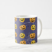 Halloween Pumpkin - Funny Pattern Kaffeetasse (VorderseiteRechts)