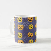 Halloween Pumpkin - Funny Pattern Kaffeetasse (Vorderseite Links)