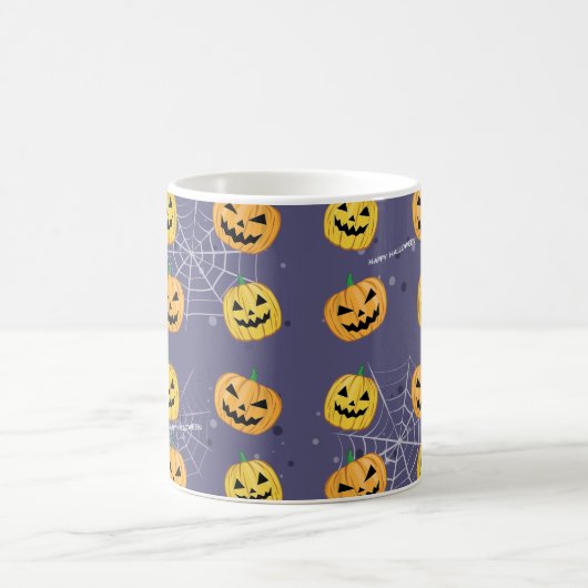 Halloween Pumpkin - Funny Pattern Kaffeetasse (Mittel)