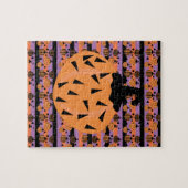 Halloween Pumpkin Geometrie Muster Puzzle (Horizontal)