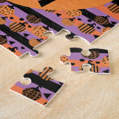 Halloween Pumpkin Geometrie Muster Puzzle (Seite)