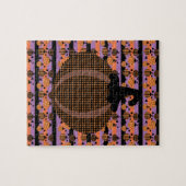 Halloween Pumpkin Geometrie Muster Puzzle (Horizontal)