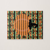 Halloween Pumpkin Geometrie Muster Puzzle (Horizontal)