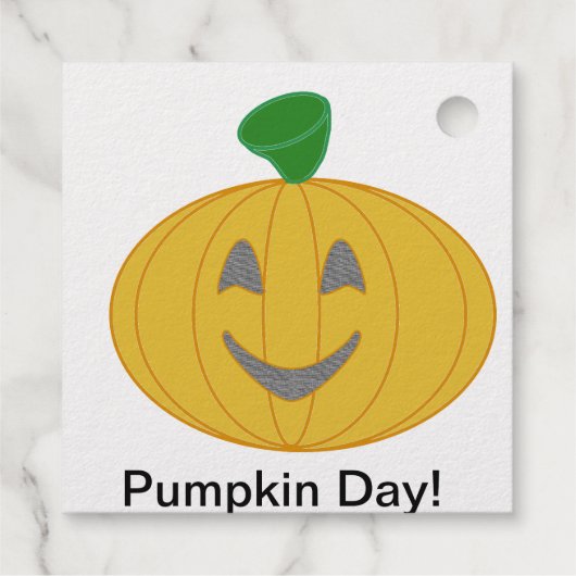 Halloween Pumpkin Geschenkanhänger (Rückseite)