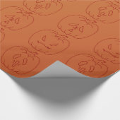 Halloween Pumpkin Geschenkpapier (Ecke)