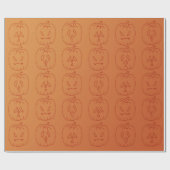 Halloween Pumpkin Geschenkpapier (Flach)