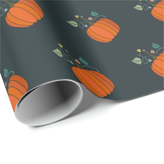 Halloween Pumpkin-Geschenkpapier Geschenkpapier (Rolleneckpunkt)