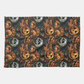 Halloween Pumpkin Geschirrtuch (Horizontal)