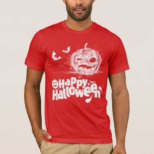 Halloween Pumpkin-Gesicht für Männer-Kostüm T-Shirt