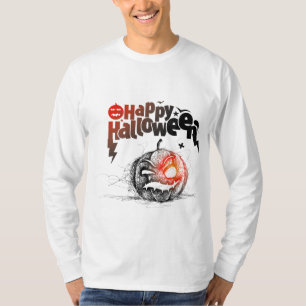 Halloween Pumpkin-Gesicht für Männer-Kostüm T-Shirt