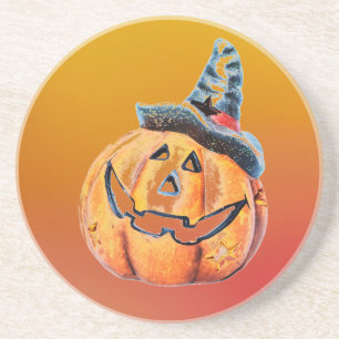 Halloween Pumpkin Getränkeuntersetzer