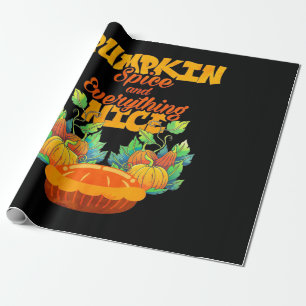 Halloween Pumpkin Gewürz und alles Gute Geschenkpapier