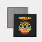 Halloween Pumpkin Gewürz und alles Gute Magnet (Vorderseite/Rückseite)