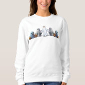 Halloween Pumpkin Ghost 1 Sweatshirt (Vorderseite)
