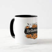 Halloween Pumpkin & Ghost Combo-Tasse Tasse (Vorderseite Links)