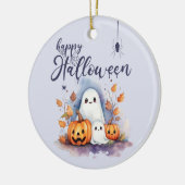 Halloween Pumpkin Ghost - Foto Keramik Ornament (Links)