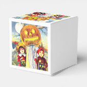 Halloween Pumpkin Ghost Geschenkschachtel (Rückseite)