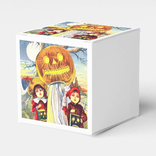 Halloween Pumpkin Ghost Geschenkschachtel (Vorderseite)