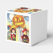 Halloween Pumpkin Ghost Geschenkschachtel (Rückseite)