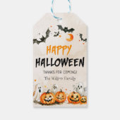 Halloween Pumpkin Ghost Gift Tags Geschenkanhänger (Rückseite)