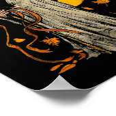 Halloween Pumpkin Ghost Herbst Poster (Ecke)