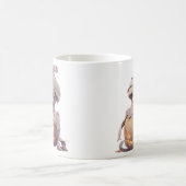 Halloween Pumpkin Ghost Mummy Design | Niedlich Kaffeetasse (Mittel)