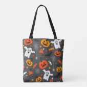 Halloween Pumpkin Ghost Spider Muster Tasche (Rückseite)