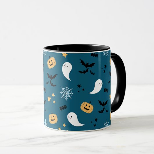 Halloween Pumpkin Ghost Tasse (VorderseiteRechts)