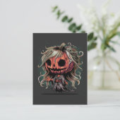 Halloween Pumpkin Ghoul Postkarte (Stehend Vorderseite)