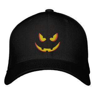 Halloween Pumpkin Grin - Booo! Bestickte Kappe