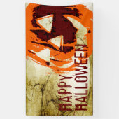 Halloween Pumpkin - Grunge Stil + Ihre Ideen Banner (Vertikal)